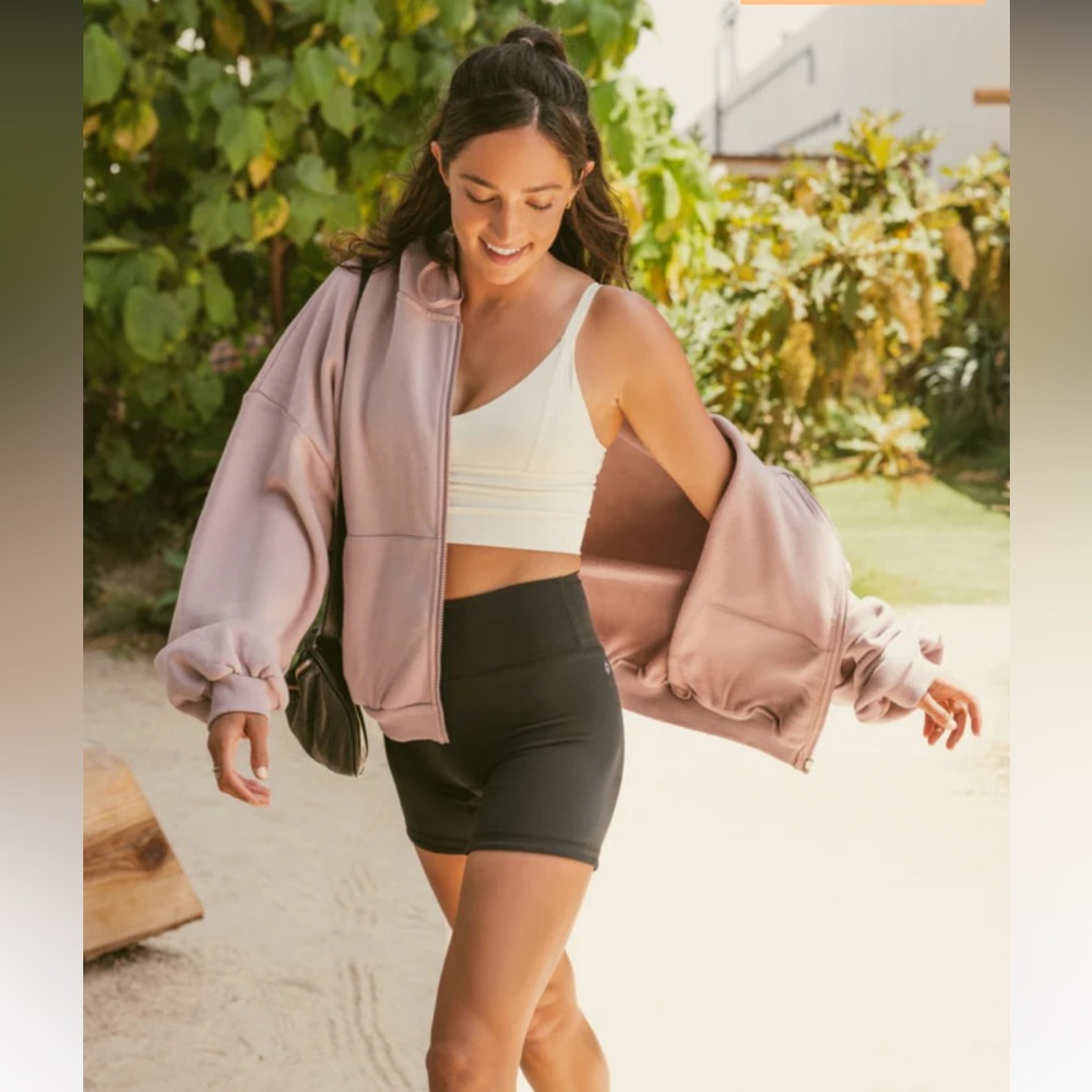 Pop Flex Active Could Zip Hoodie - Blush